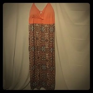 Spaghetti strap summer maxi dress